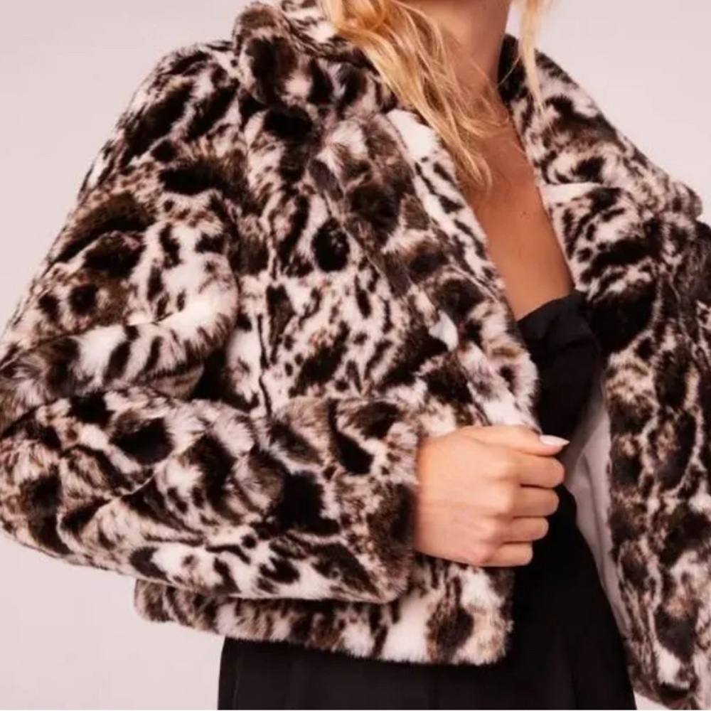 Nip Band Of The Free Size Small Ivory Black Crop … - image 1